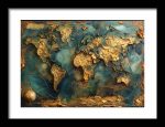 Framed Poster Impasto Oil painting AI Poster Wall Art Framed Poster