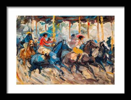 Framed Poster Impasto Oil painting AI Poster Wall Art Framed Poster
