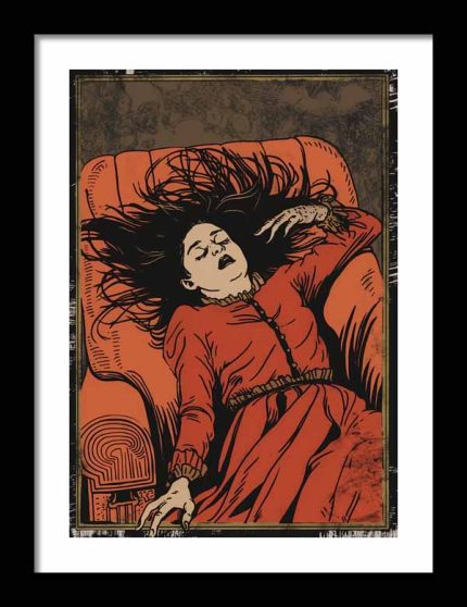 Framed Poster Lazy Women AI Poster Wall Art Framed Poster