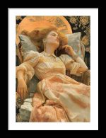Framed Poster Lazy Women AI Poster Wall Art Framed Poster