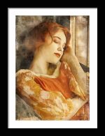 Framed Poster Lazy Women AI Poster Wall Art Framed Poster