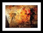 Framed Poster Native American Cave Art AI Poster Wall Art Framed Poster