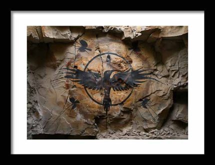 Framed Poster Native American Cave Art AI Poster Wall Art Framed Poster