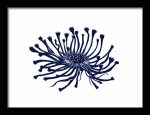 Framed Poster Simple Drawing navy blue AI Poster Wall Art Framed Poster