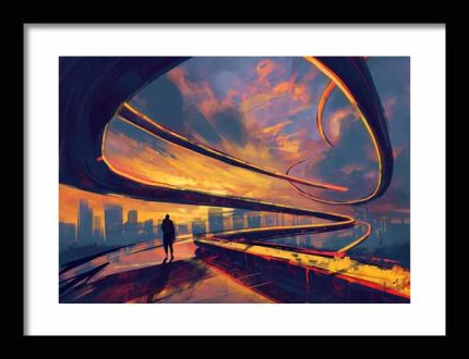 Framed Poster Twist Art AI Poster Wall Art Framed Poster