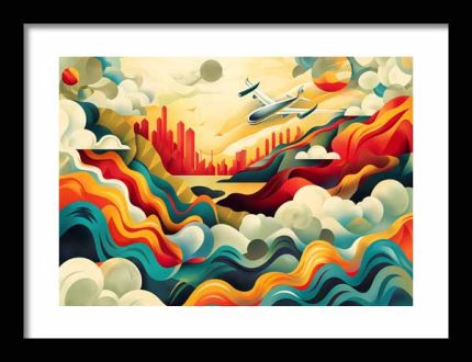 Framed Poster Twist Art AI Poster Wall Art Framed Poster