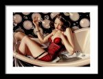 Framed Poster Vintage British Woman AI Poster Wall Art Framed Poster