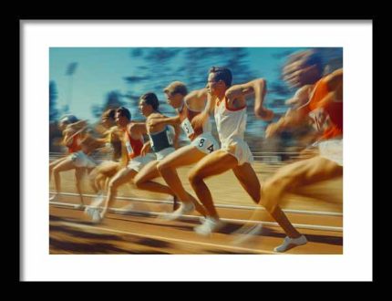 Framed Poster Vintage Photo AI Poster Wall Art Framed Poster
