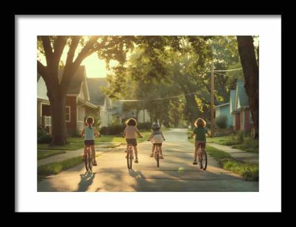 Framed Poster Vintage Photo AI Poster Wall Art Framed Poster