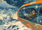 Futurism of travel Poster painting AI Print Wall Art Poster