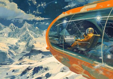 Futurism of travel Poster painting AI Print Wall Art Poster