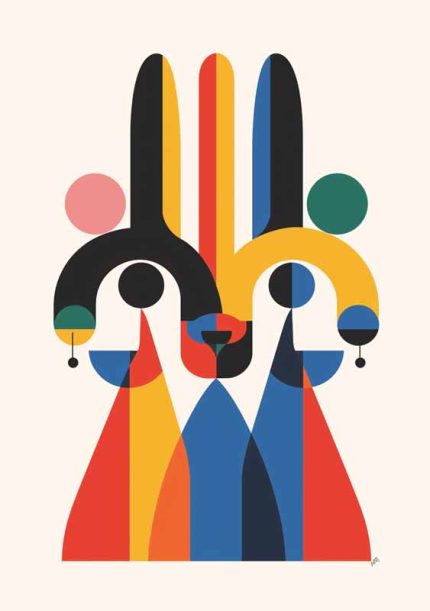 Geometric Minimal Art AI Print Wall Art Poster