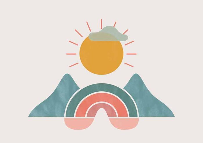 Geometric Minimal Art AI Print Wall Art Poster - Image 1