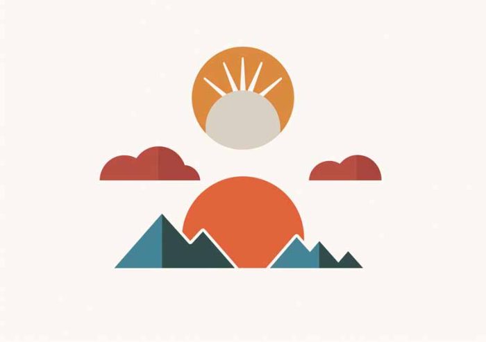 Geometric Minimal Art AI Print Wall Art Poster - Image 1