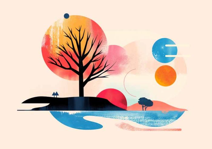 Geometric Minimal Art AI Print Wall Art Poster - Image 1