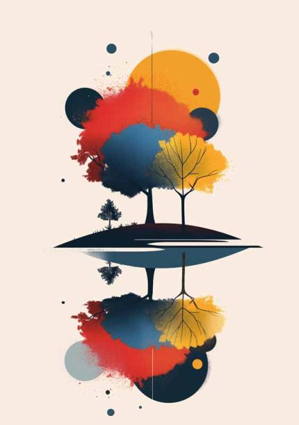 Geometric Minimal Art AI Print Wall Art Poster