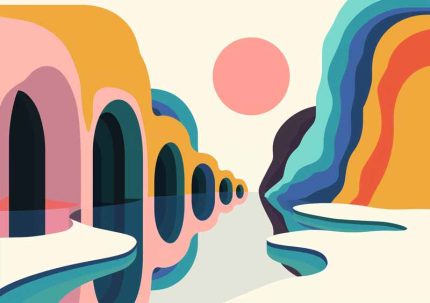 Geometric Minimal Art AI Print Wall Art Poster