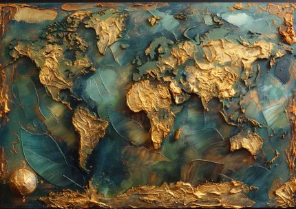 Impasto Oil painting Wall Art Metal Aluminum Print