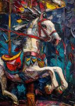 Impasto Oil painting Wall Art Metal Aluminum Print