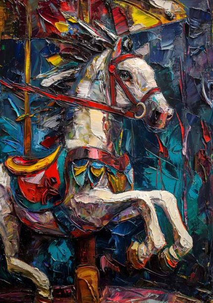 Impasto Oil painting Wall Art Metal Aluminum Print