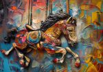 Impasto Oil painting Wall Art Metal Aluminum Print