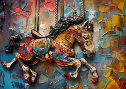 Impasto Oil painting Wall Art Metal Aluminum Print