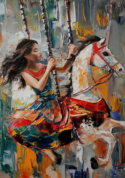 Impasto Oil painting AI Print Wall Art Poster