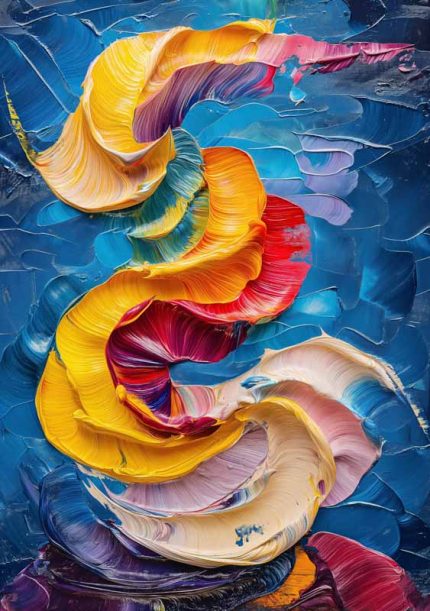 Impasto Oil painting AI Print Wall Art Poster