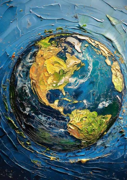 Impasto Oil painting AI Print Wall Art Poster