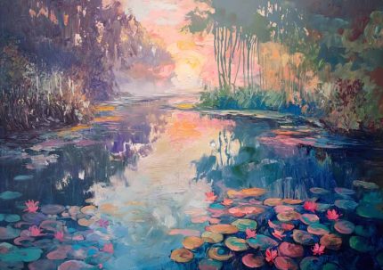 Impressionism Art Wall Art Metal Aluminum Print