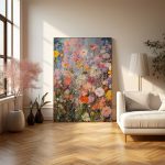 Impressionistic Wildflower Garden Painting - Floral Art Aesthetic Poster Prints: Elevate Your Space with Trendy Designs