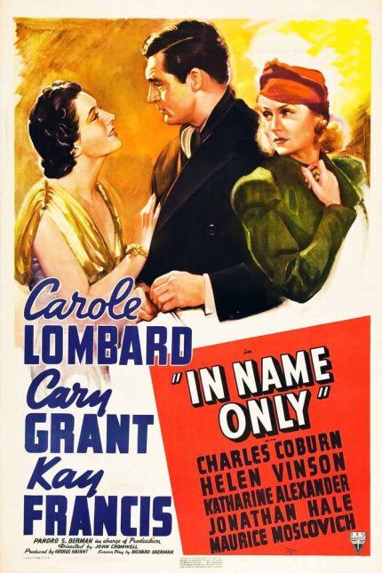 In Name Only 1939 Movie Poster Wall Art