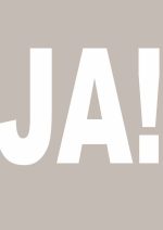 JA! German Yes: Bold Typography Print Mindfulness Wall Art Poster