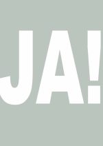 JA! German Yes: Bold Typography Print Mindfulness Wall Art Poster