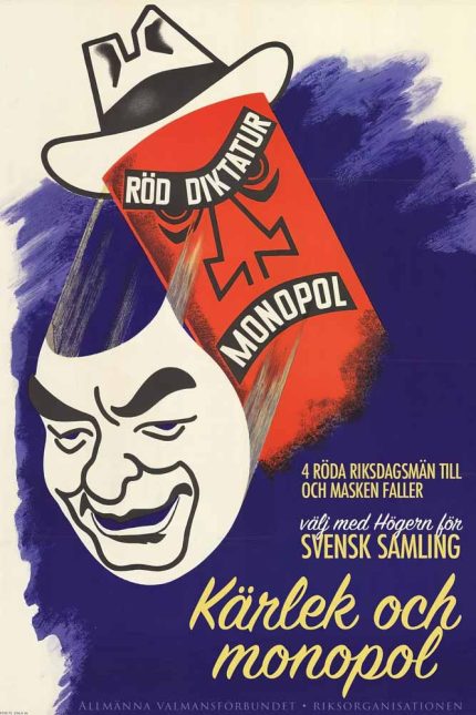 Kärlek och monopol 1936 Movie Poster Wall Art