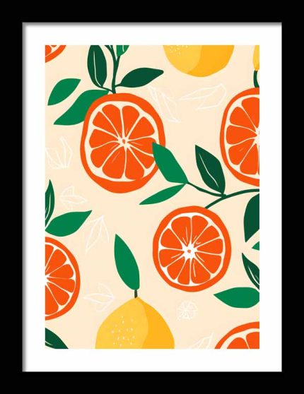 Kitchen Trendy Print Wall Art Framed Poster