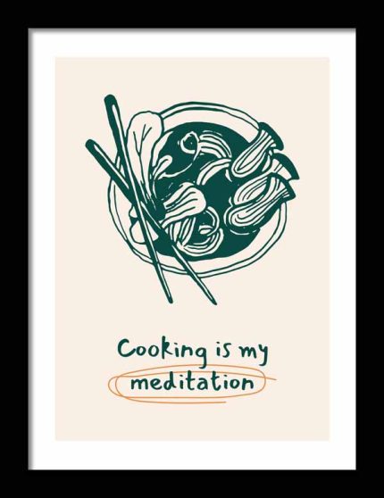 Kitchen Trendy Print Wall Art Framed Poster