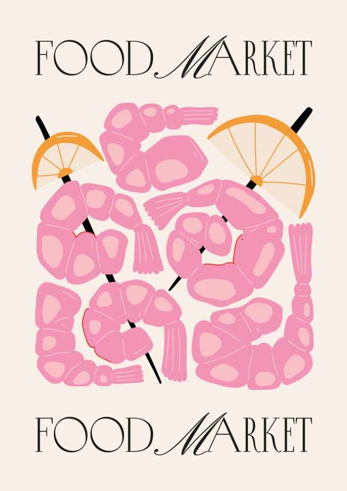  Kitchen Trendy Print Wall Art Poster - Image 1