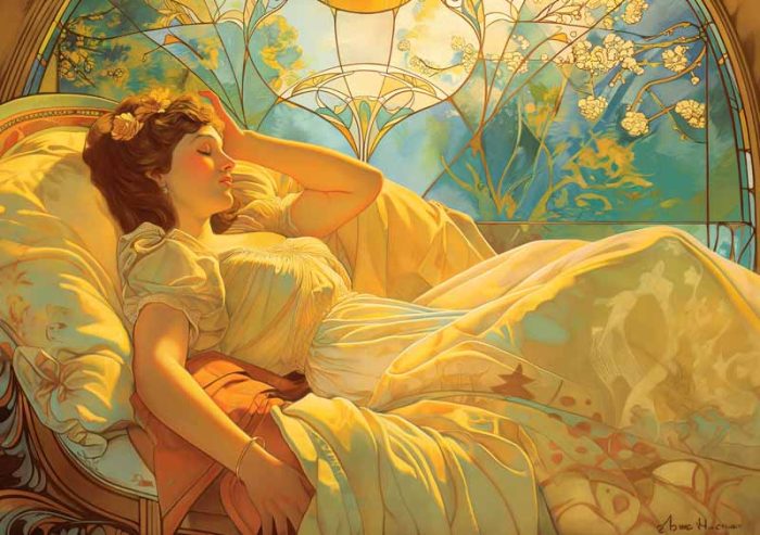 Lazy Women AI Print Wall Art Poster - Image 1