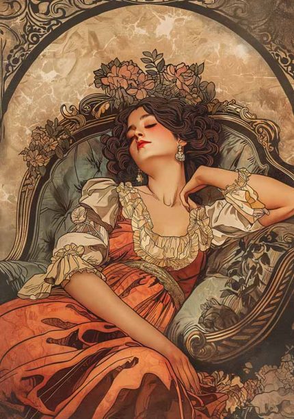 Lazy Women AI Print Wall Art Poster