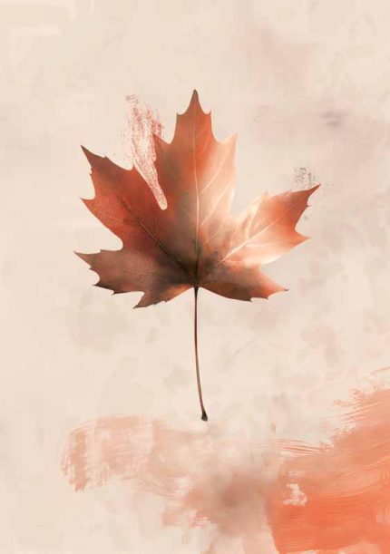 Leaf Wall Art Metal Aluminum Print