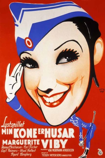 Min kone er husar 1935 Movie Poster Wall Art