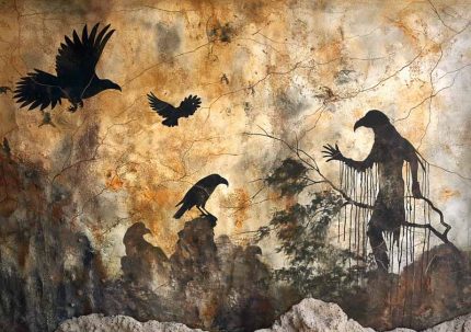 Native American Cave Art AI Print Wall Art Poster
