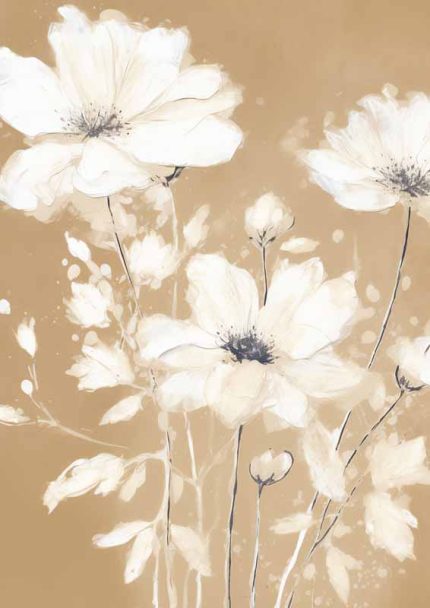 Neutral Theme Vintage Posters Wall Art Poster