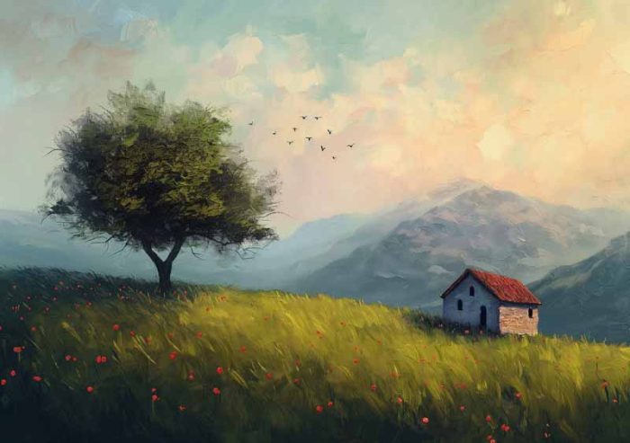 Scenery Art AI Print Wall Art Poster - Image 1