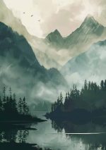 Scenery Art AI Print Wall Art Poster