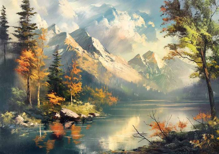 Scenery Art AI Print Wall Art Poster - Image 1