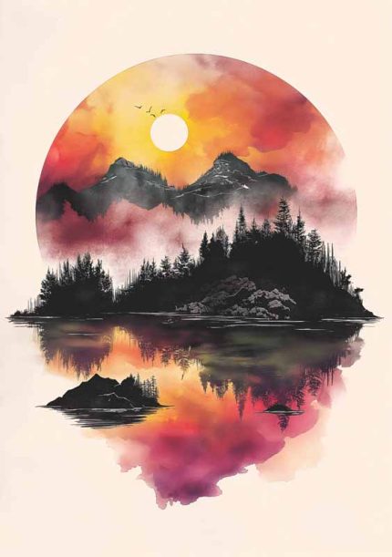 Scenery Art AI Print Wall Art Poster