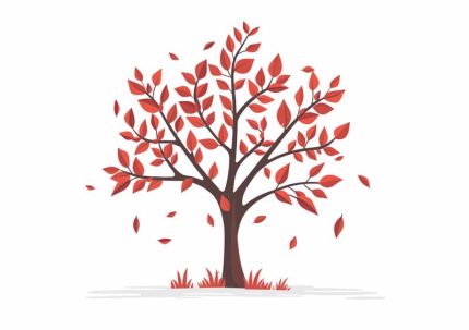 Simple Drawing Indian Red AI Print Wall Art Poster