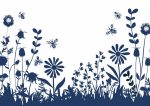 Simple Drawing navy blue AI Print Wall Art Poster
